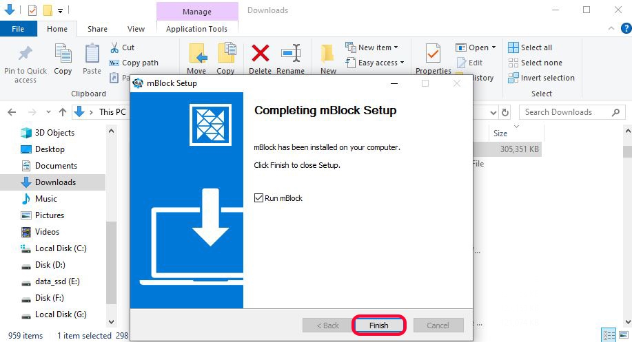 نصب mblock نصب ام بلاک