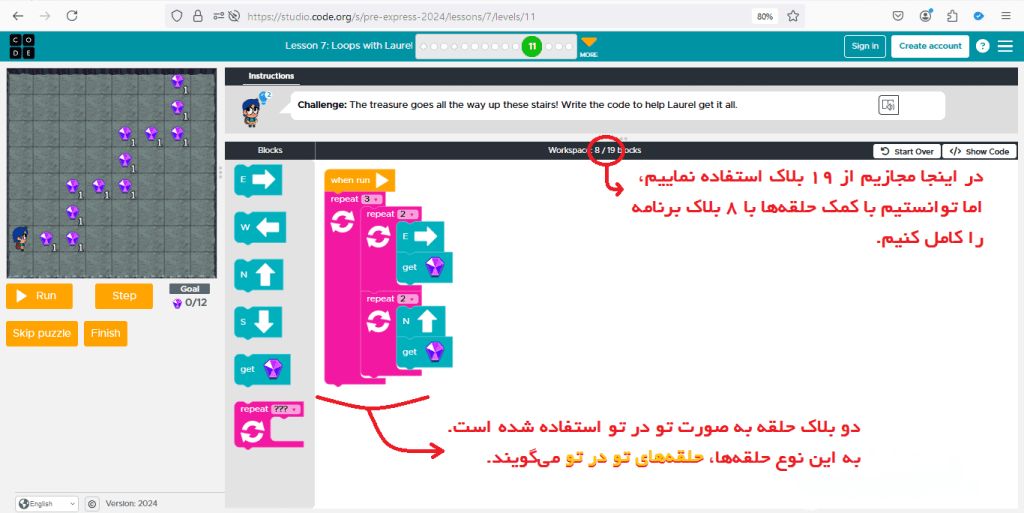 حلقه‌های تو در تو در برنامه‌نویسی